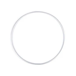 Cerc metalic ø25 cm - Argintiu (1 Bucată)