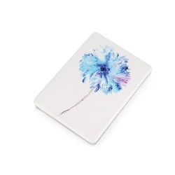 Oglindă de poșetă motiv floral - Albastru azur (1 Bucată)