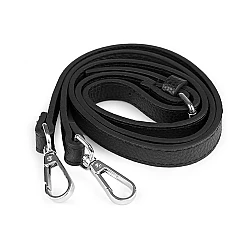 Curea cu carabine pentru geantă latime 1,5 cm - Negru (1 Bucată)