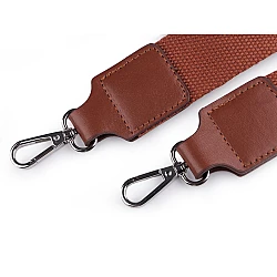 Curea textilă cu carabine pentru geantă latime 3,8 cm - Maro coniac (1 Bucată)