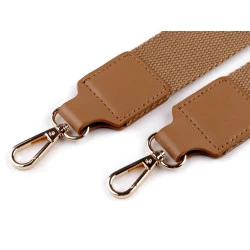 Curea textilă cu carabine pentru geantă latime 3,8 cm - Bej (1 Bucată)