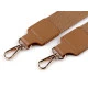 Curea textilă cu carabine pentru geantă latime 3,8 cm - Bej (1 Bucată)