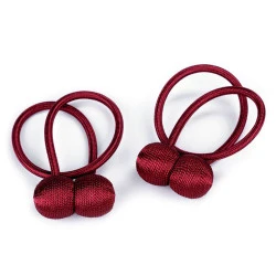 Magneți decorativi pentru perdele și draperii - Bordo (12 Bucăți)