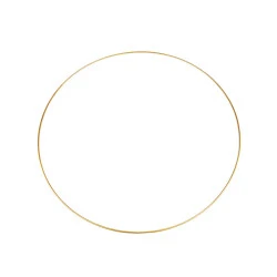 Cerc metalic ø60 cm - Auriu (1 Bucată)