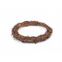 Coroniță din nuiele, ø20 cm - Maro deschis (1 Bucată)