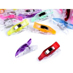 Clipsuri fixare materiale textile, 4x27 mm - Mix aleatoriu de variante (50 Bucăți)