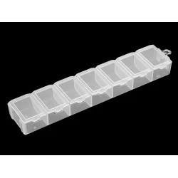 Organizator plastic, 1,8x3,4x15 cm - Transparent (1 Bucată)