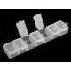 Organizator plastic, 1,8x3,4x15 cm - Transparent (1 Bucată)