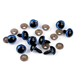 Ochi de pisică pentru jucării cu dispozitiv de siguranță, ø14 mm - Albastru delta (10 Seturi)