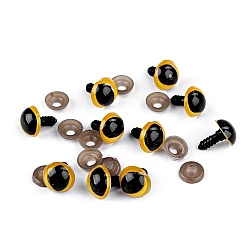 Ochi de pisică pentru jucării cu dispozitiv de siguranță, ø14 mm - Chihlimbar (10 Seturi)
