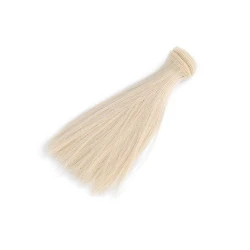 Păr / perucă pentru păpuși, 15 cm - Blond (1 Bucată)