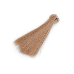 Păr / perucă pentru păpuși, 15 cm - Maro deschis (1 Bucată)