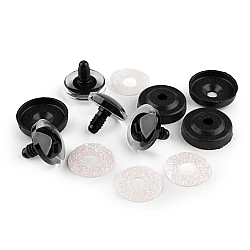 Ochi pentru jucării cu dispozitiv de siguranță, ø25 mm - Alb (24 Seturi)