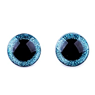 Ochi pentru jucării cu dispozitiv de siguranță, ø25 mm - Albastru delta (4 Seturi)