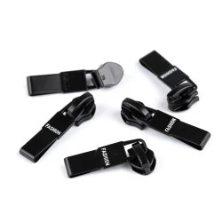 Cursor fermoar spiralat no 7 - Negru (5 Bucăți)