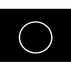 Cerc metalic ø8 cm - Alb (30 Bucăți)