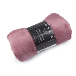 Pătură microflanel, 150x200 cm - Roz vintage (1 Bucată)