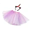 Costum carnaval unicorn - Roz deschis (1 Set)