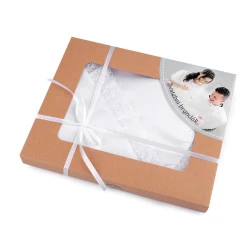 Bavetă pentru ginere și mireasă - Alb (1 Cutie)