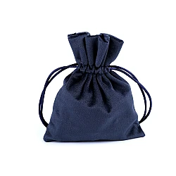 Săculeț catifea pentru cadouri, 10x13 cm - Albastru închis (10 Bucăți)