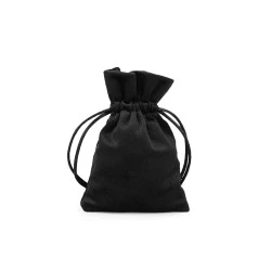 Săculeț catifea pentru cadouri, 8x11 cm - Negru (1 Bucată)