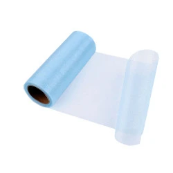 Organza, lățime 14,5 cm - Albastru deschis (9 Metri)