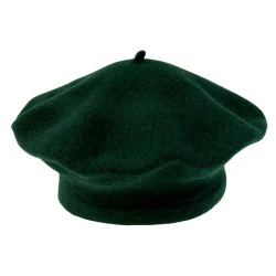 Beretă damă tonak 100% lână - Verde închis (1 Bucată)