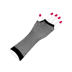 Mănuși de ocazie lungi - Negru (1 Pereche)