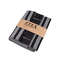 Prosop de bucătărie, 50x70 cm - Negru (3 Bucăți)