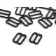 Inele și reglori sutien, lățime 12 mm - Negru (20 Bucăți)