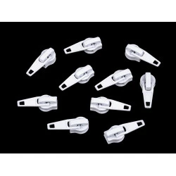 Cursor fermoar spiralat no 5 - Alb (100 Bucăți)