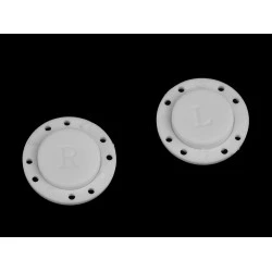 Nasture magnetic, ø23 mm - Alb (2 Seturi)