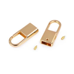 Capăt șnur carabină, lățime 9 mm - Auriu clasic (10 Bucăți)