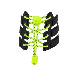 Șireturi reflectorizante, lungime 120 cm - Galben verzui strident (1 Pereche)