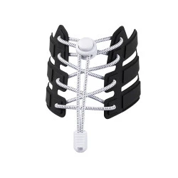 Șireturi reflectorizante, lungime 120 cm - Alb (1 Pereche)