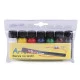 Set 7 culori pentru materiale textile art e miss, fluorescente - Mix nr. 3 (1 Set)