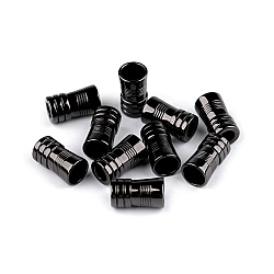 Terminație  snur ø5 mm / ornament metalic - Nichel negru (2 Bucăți)