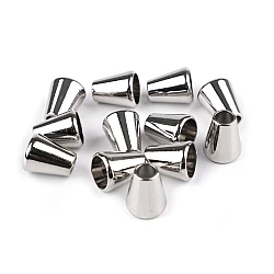 Terminație  pentru șnur ø5,5 mm / ornament metalic - Nichel (2 Bucăți)