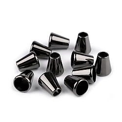 Terminație  pentru șnur ø5,5 mm / ornament metalic - Nichel negru (2 Bucăți)