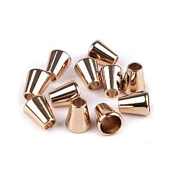 Terminație  pentru șnur ø5,5 mm / ornament metalic - Auriu rose (2 Bucăți)