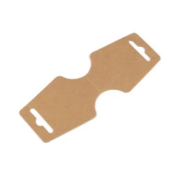 Card pentru agățat produse 55x150 mm - Maro natural (100 Bucăți)