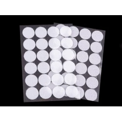 Buline arici autoadezive, complet (puf + scai), ø25 mm - Alb (1 Card)