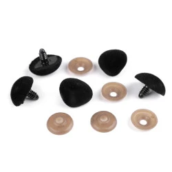 As pentru jucării cu dispozitiv de siguranță, 20x25 mm - Negru (120 Seturi)