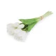 Buchet de lalele artificiale - Alb (1 Buchet)