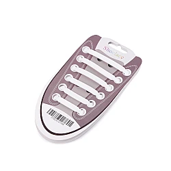 Sireturi din silicon - Alb (1 Card)