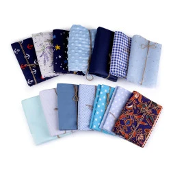 Resturi materiale textile 1 buc - Albastru delta (1 Bucată)