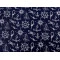 Bumbac imprimat - Albastru închis (1 Metru)