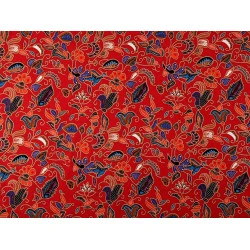 Țesătură din bumbac oriental - Roșu închis (1 Metru)