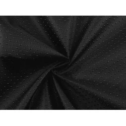 Material textil antiderapant cu puncte pu - Negru (1 Metru)