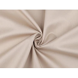 Satin de bumbac, latime 220 cm - Ecru (1 Metru)